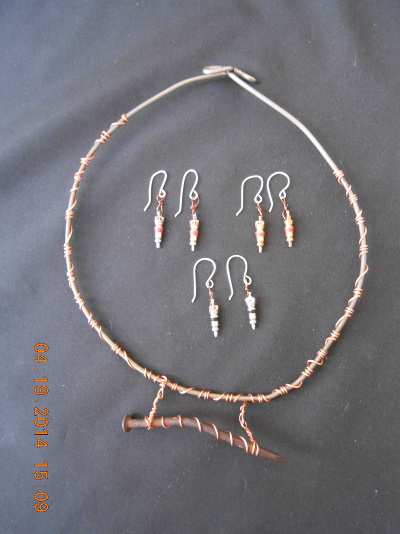 Flat tire mitigation necklace & earrings